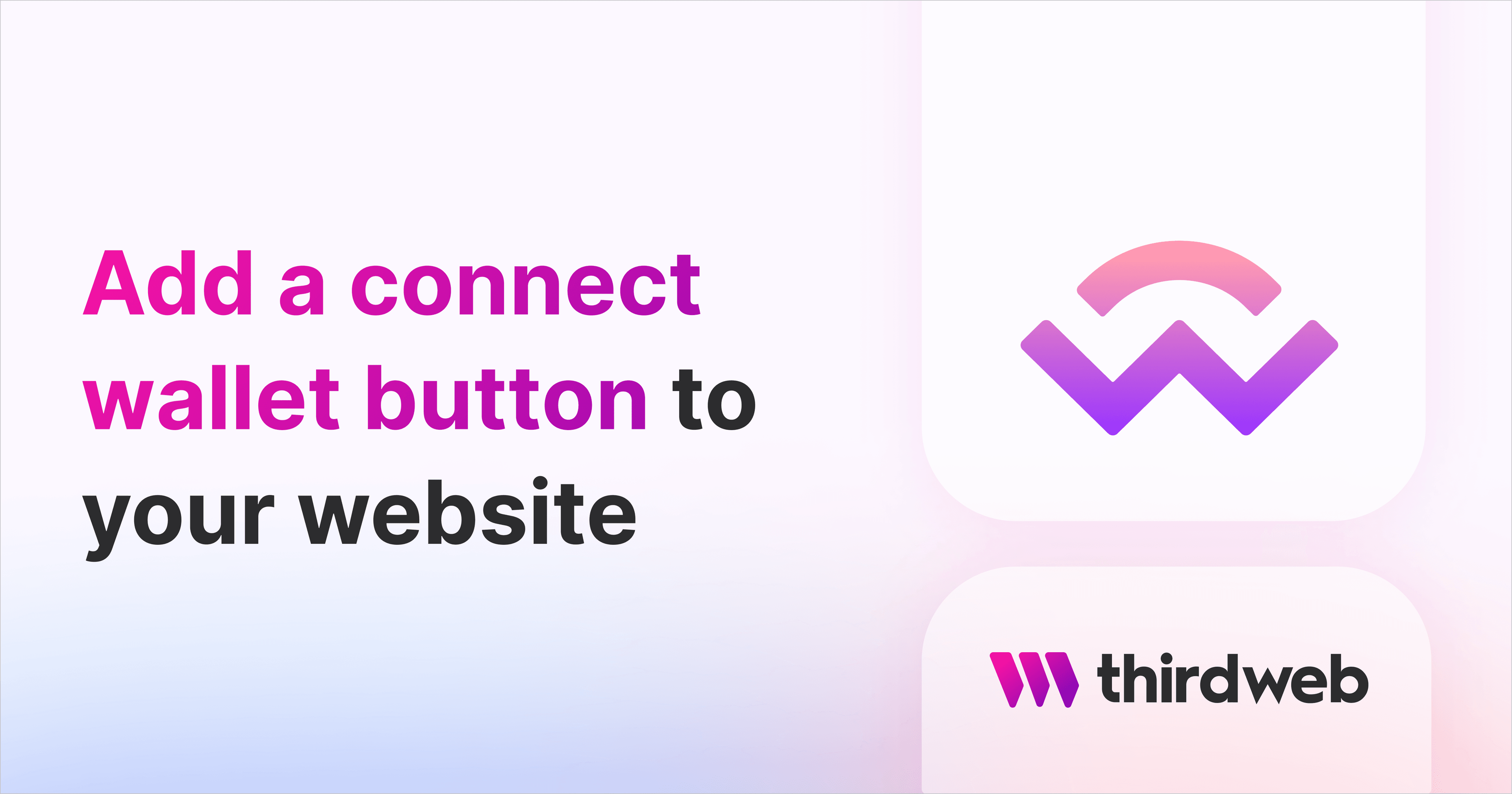 Add a connect wallet button to your website thumbnail