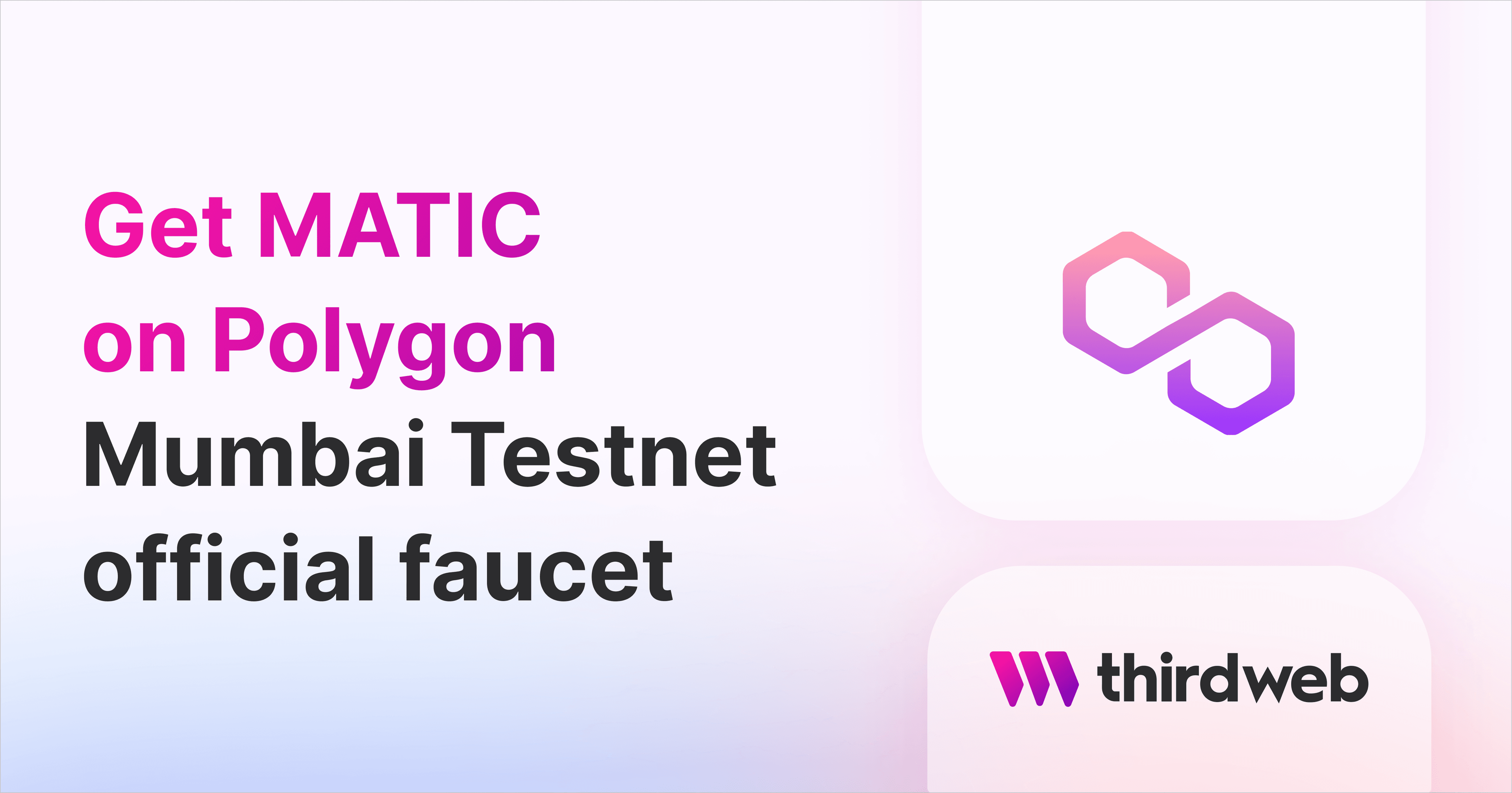 Get MATIC on Polygon Mumbai Testnet official faucet thumbnail