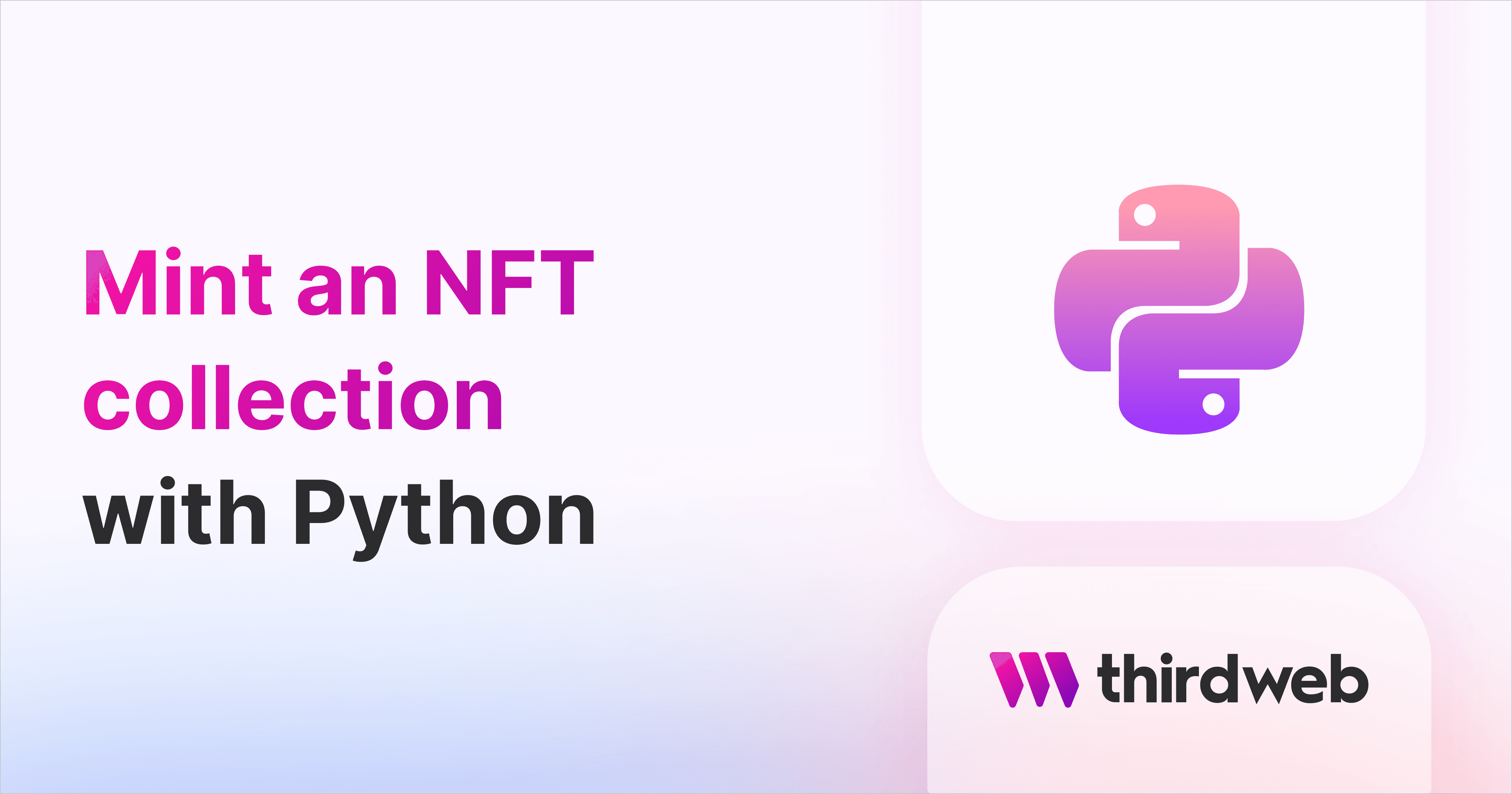 Mint an NFT Collection with Python thumbnail