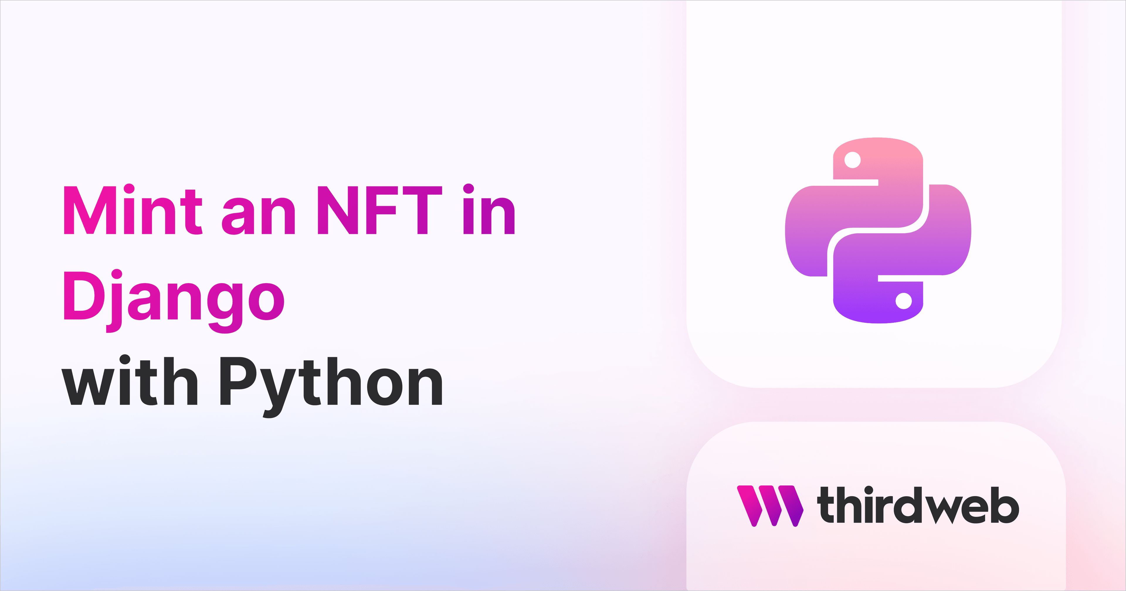 Mint an NFT in your Django app thumbnail