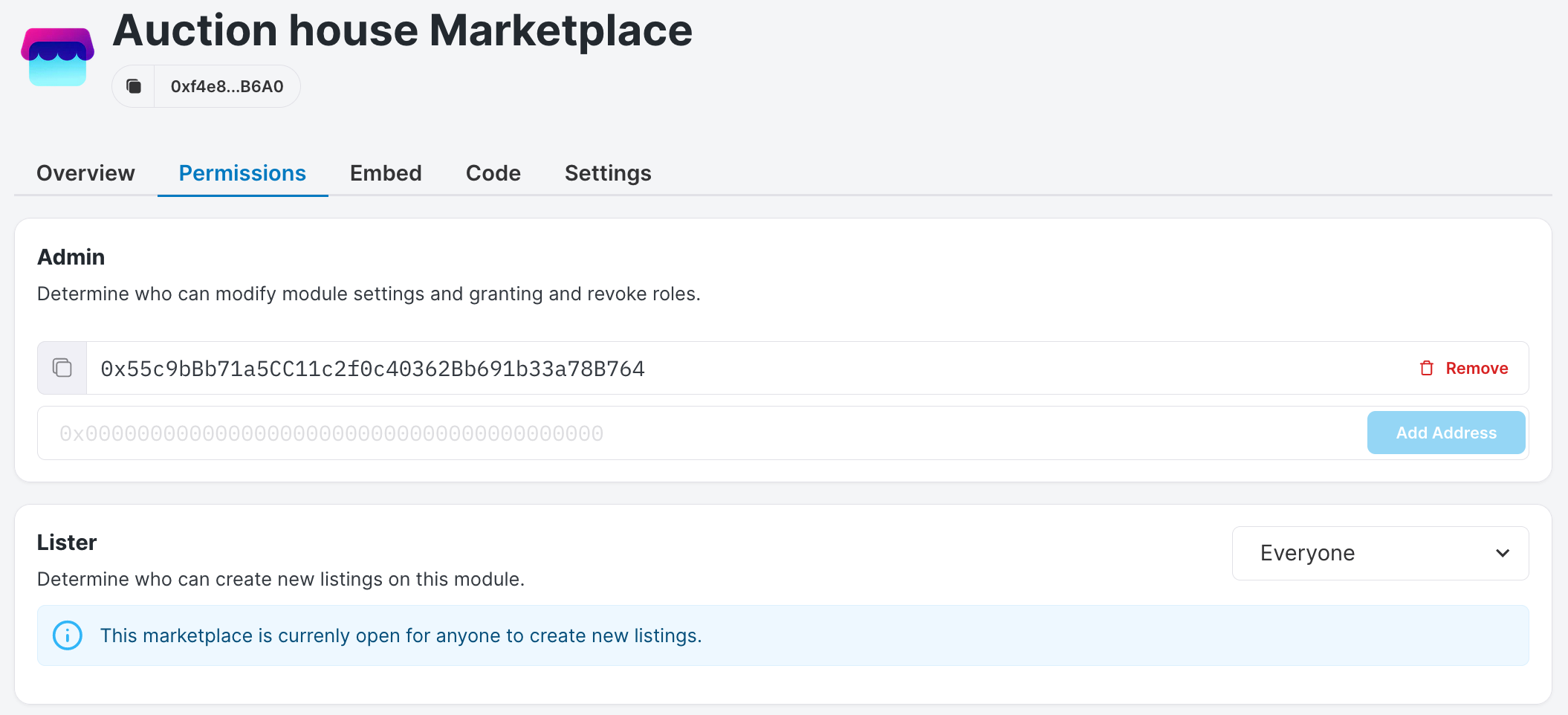 Set the permission to list an NFT